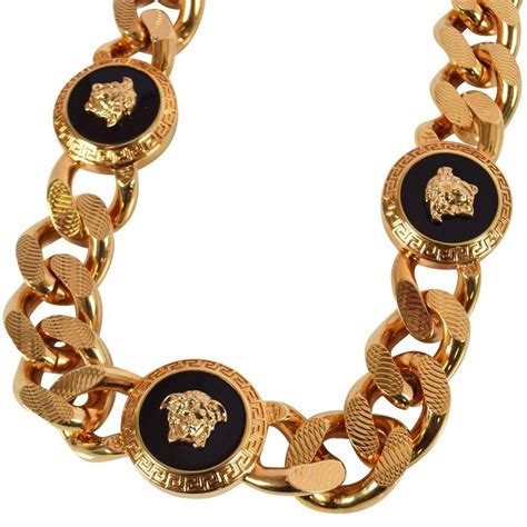 men's versace necklace|Versace gold necklace for men.